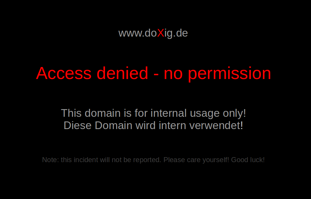  nicht angezeigtes Bild: intern verwendete Domain